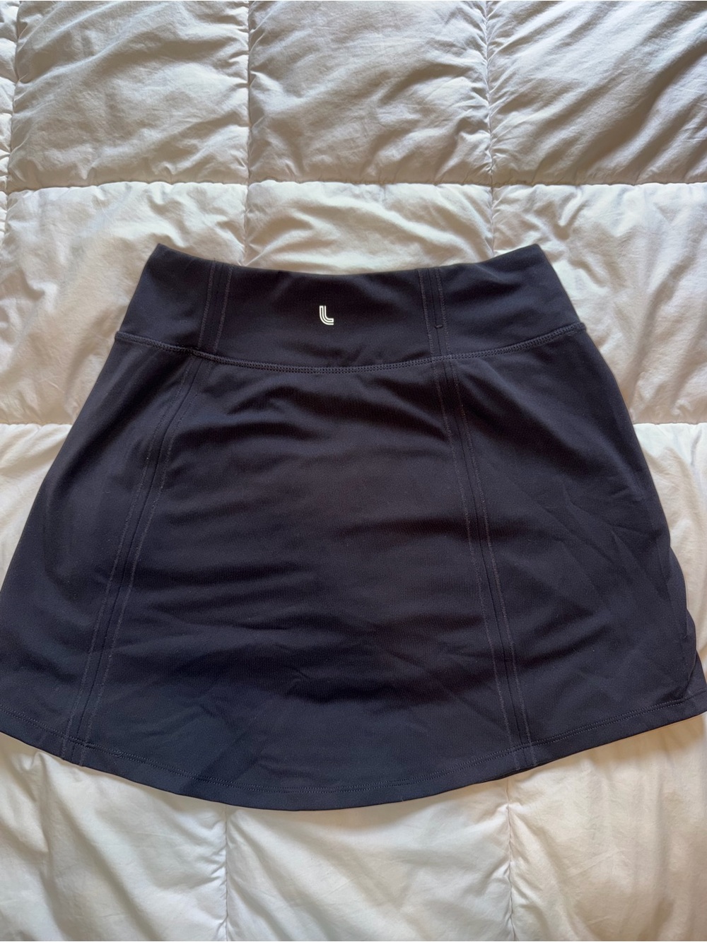 Lole Black Skater Skirt with Subtle Logo